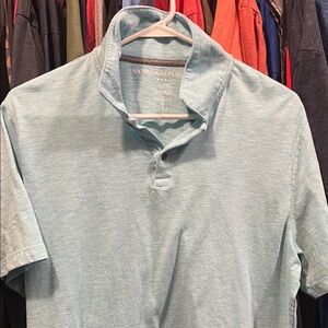Banana Republic Men's Aqua Polo Shirt
